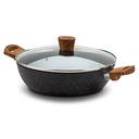 Low casserole "Nature" with nonstick stone coating 28cm