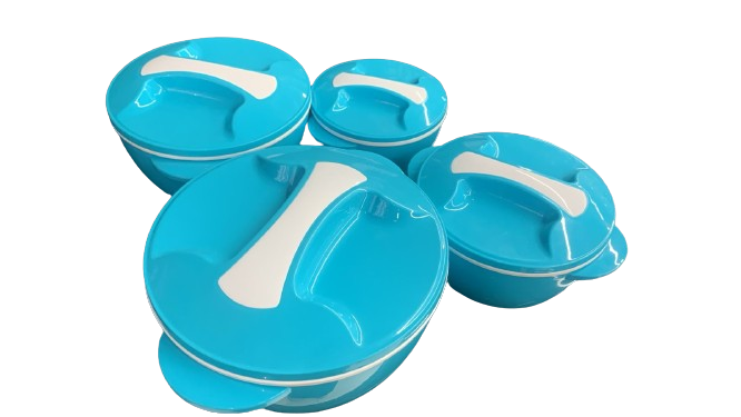 AXIS AURA HOT POT 4 PCS SET (600+1000+2000+3000) (MICROWAVE SAFE) HP-611
