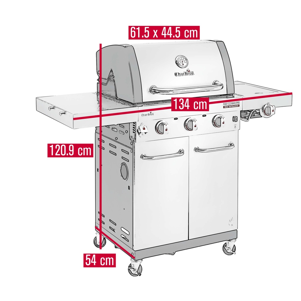 Charbroil Professional PRO S 3 - 30 mbar 140920