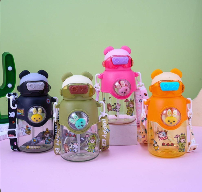 Kids Water Plastic Bottle 400ML MIN-001-Green