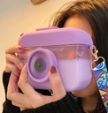 Kids Water Plastic Bottle Camera 400ML MIN-005-Purple