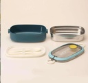 Lunch Box Stainless Steel with Cutlery set LBS-005-Blue