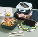 Lunch Box Stainless Steel with Cutlery set LBS-012-Pink