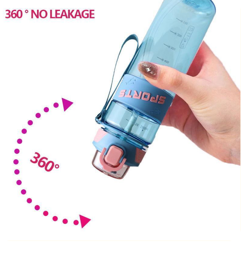 Water Bottle Plastic 1000ML PSB-010-Blue