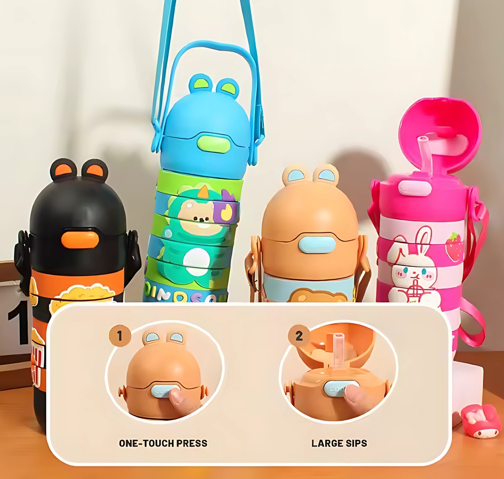 Kids Water Bottle Stainless Steel 300ML SSB-024-Pink