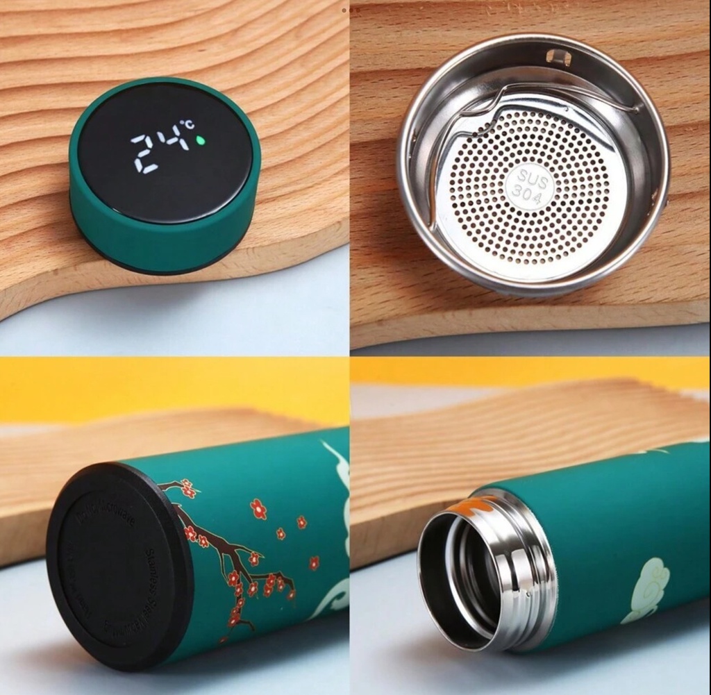 Water Bottle Stainless Steel MIN-029-Black