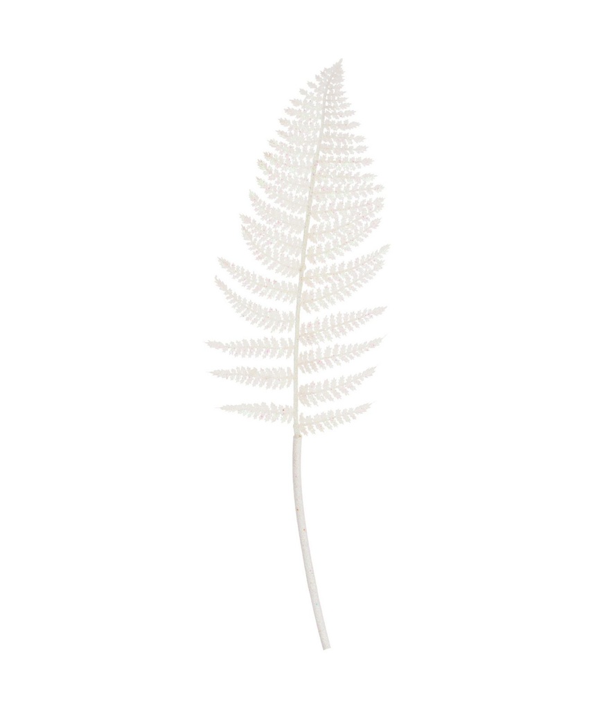 BRANCH WITH GLITTER AND LEAVES, PLASTIC AND METAL WIRE. SIZE: 80CM. IN WHITE IRIDESCENT COLOR. EACH WITH HANGTAG/ 160X20X800MM, HANGTAG