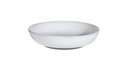 DEEP PLATE STONEWARE DIA 192XH43MM REACTIVE GLAZE WHITE ON BROWN CLAY. EACH WITH SIAKI BACKSTAMP AND BARCODE LABEL