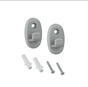 Onda plastic hooks, set of 2