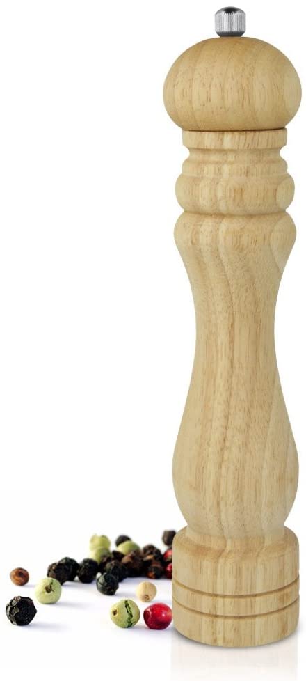 Laquered rubberwood mill, 26cm