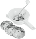 Food mill with stainless steel dish, 20cm