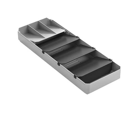 Adjustable cutlery organizer