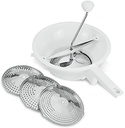 Food mill with stainless steel discs, 24cm
