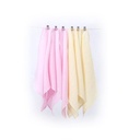 TCM00166 Muslin Mouth Cloth 6 piece set 30x30cm - pink