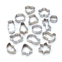 Stainless steel cookie cutters "Misty" set of 15pcs