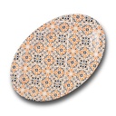 Porcelain oval platter "Maiolica orange" 35cm