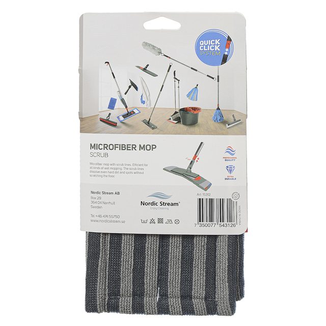 Microfiber mop, scrub pocket version