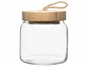 Woody jar with bamboo lid