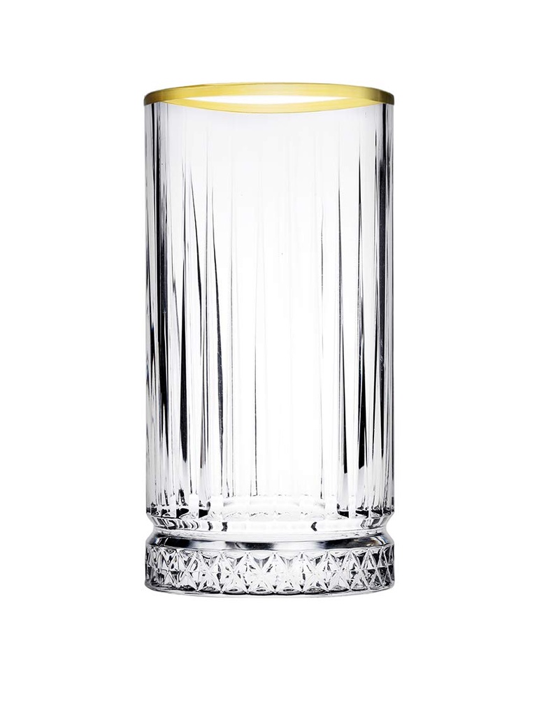 Tumbler, 300mm, gold rim, set of 4