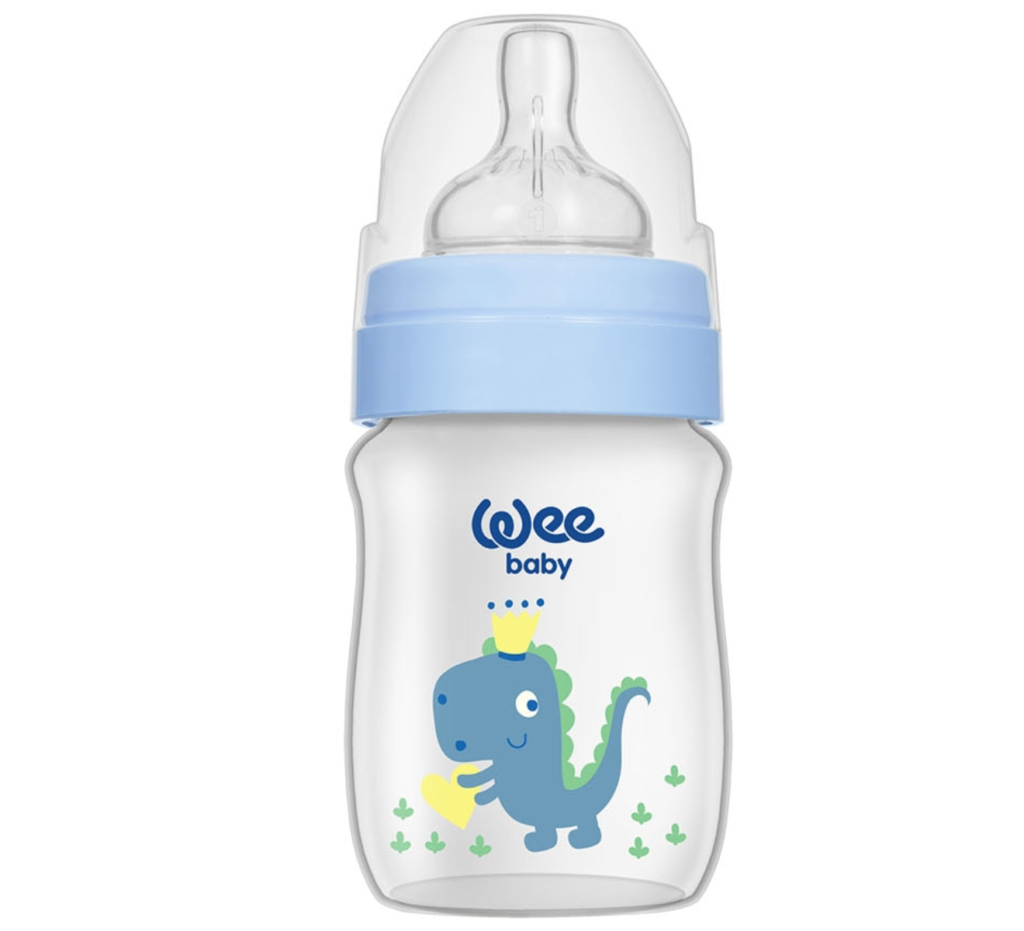 PP Wide Neck Feeding Bottle with Grip Anti- Colic 150ml No:1- 790