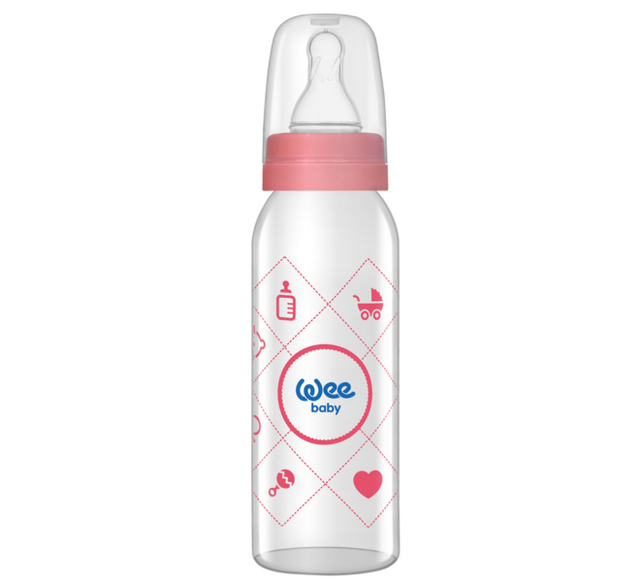 Weebaby Glass Feeding Bottle 250ml Code- 876