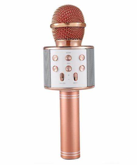 Microphone, Bluetooth pairing, double mark duet, KTV singing mode, original singing can be switched, including electricity, pink&purple mix