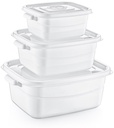3 PCS RECTANGLE MICROFRESH POT                              