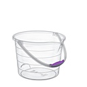 10 LT CLEAR  STEPPED CLEANING BUCKET