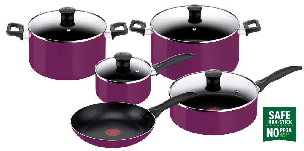 [B093S986] TEFAL SIMPLY COOK 9P SET PURPLE