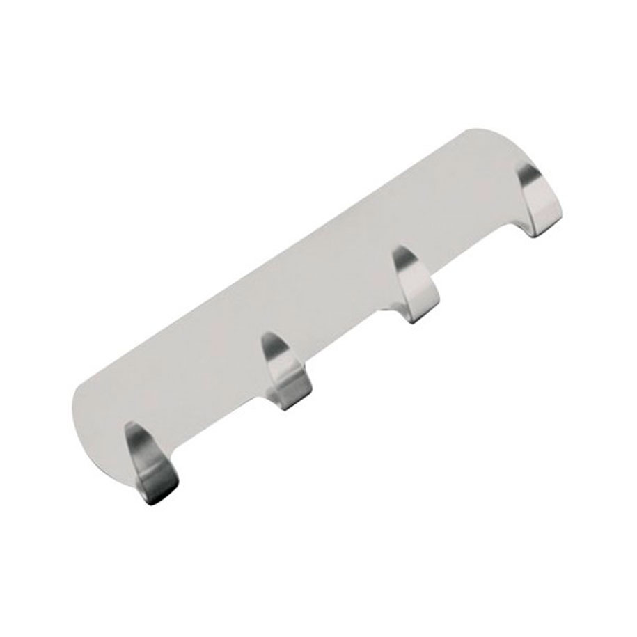 "BARRETTE INOX" SELF ADHESIVE 4 HOOK