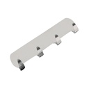 "BARRETTE INOX" SELF ADHESIVE 4 HOOK