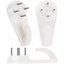 SET 4 HANDY HARDWALL HOOKS 40x19mm