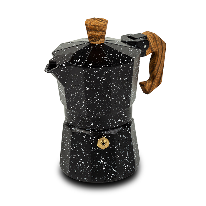 Aluminium moka pot coffee maker "Nature" 50ml - 1cup 