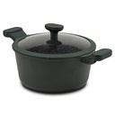 Die cast aluminum casserole "Imperial" with lid and nonstick stone coating 20cm