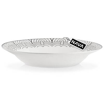 Porcelain plate for soup "Maya" 23cm