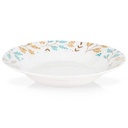 Porcelain plate for soup "Lydia" 23cm