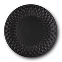 Stoneware dinner plate "Soho classic" black 27cm