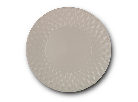 Stoneware dinner plate "Soho classic" grey 27cm