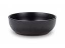 Stoneware soup plate "Soho" black 19cm