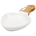 Porcelain plate "Terrestrial" with bamboo handle 32cm