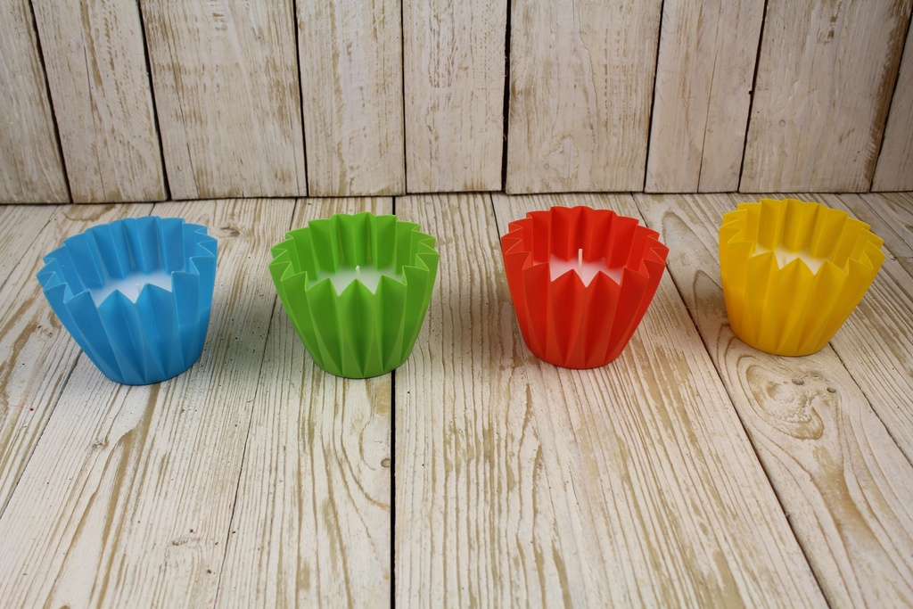 CITRONELLA FILLED CUPCAKE CANDLE OUTDOOR 11X8,5CM 20Hrs