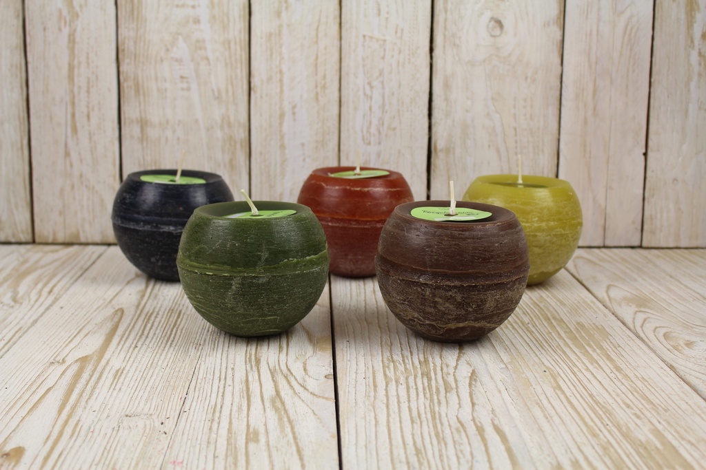 RECYCLED OUTDOOR BALL CANDLE ”3” 2CM 45Hrs