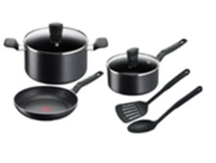 TEFAL COOK SET  7 PCS N/S BLACK [B459S784]