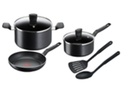 TEFAL COOK SET  7 PCS N/S BLACK [B459S784]
