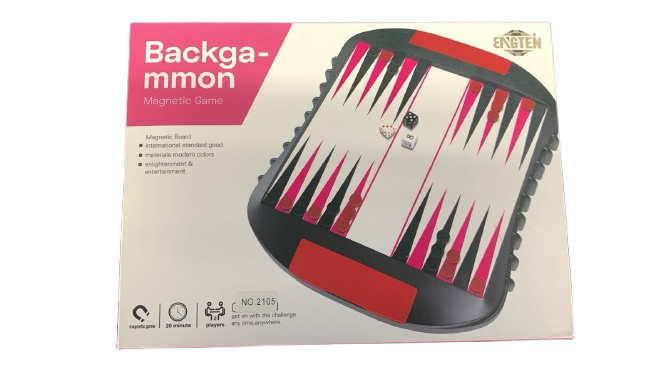 Magnetic back-Gammon Board Game