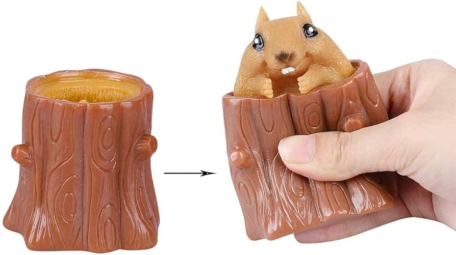 Pop-Up Squeeze Toy (Chipmunk)