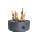 Umbrella Hole Tabletop Fire Bowl, 10 in OAW Round Propane