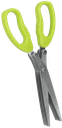 Herb scissors with 5 parallel blades