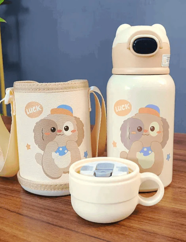 Kids Water Bottle Stainless colors 500ML SSB-012-Yellow