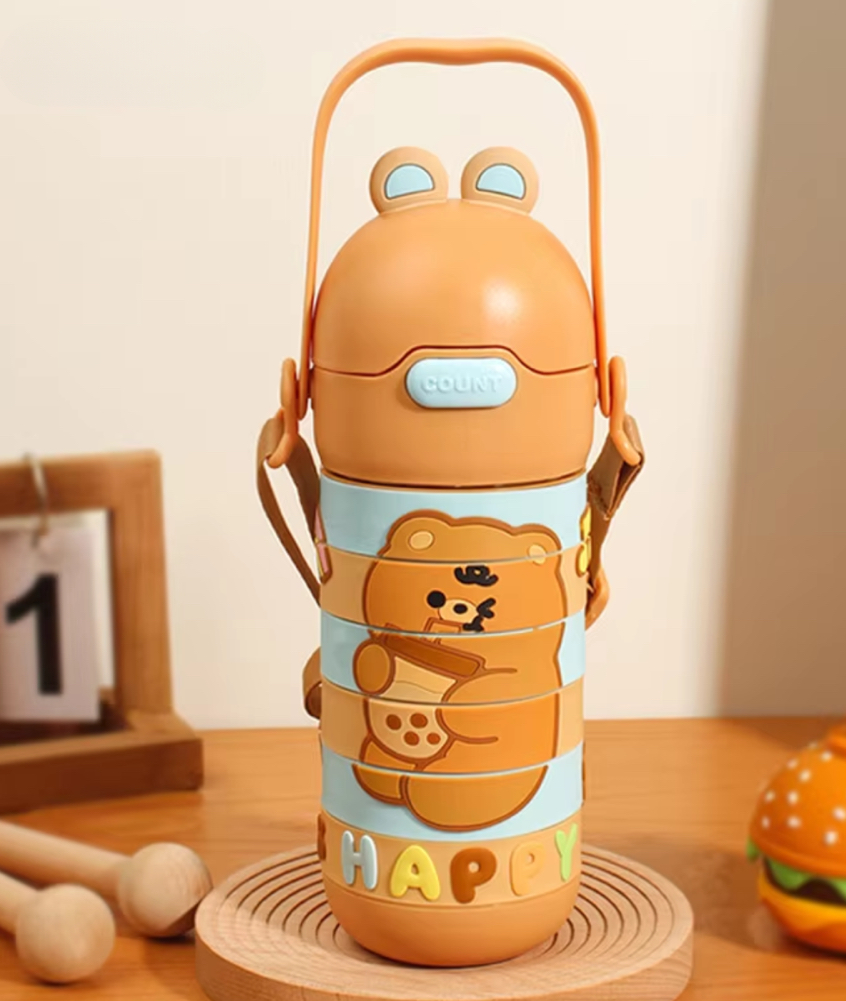 Kids Water Bottle Stainless Steel 300ML SSB-024 Brown